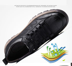 Sapato Masculino de Couro Casual Titanium - Frete Grátis Loja Rinove