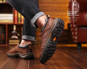 Sapato Masculino de Couro Casual Titanium - Frete Grátis Loja Rinove